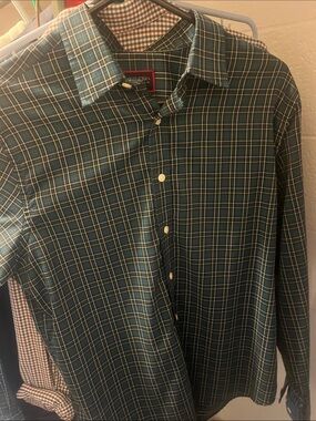 UNTUCKit Green Plaid Button-Down Shirt